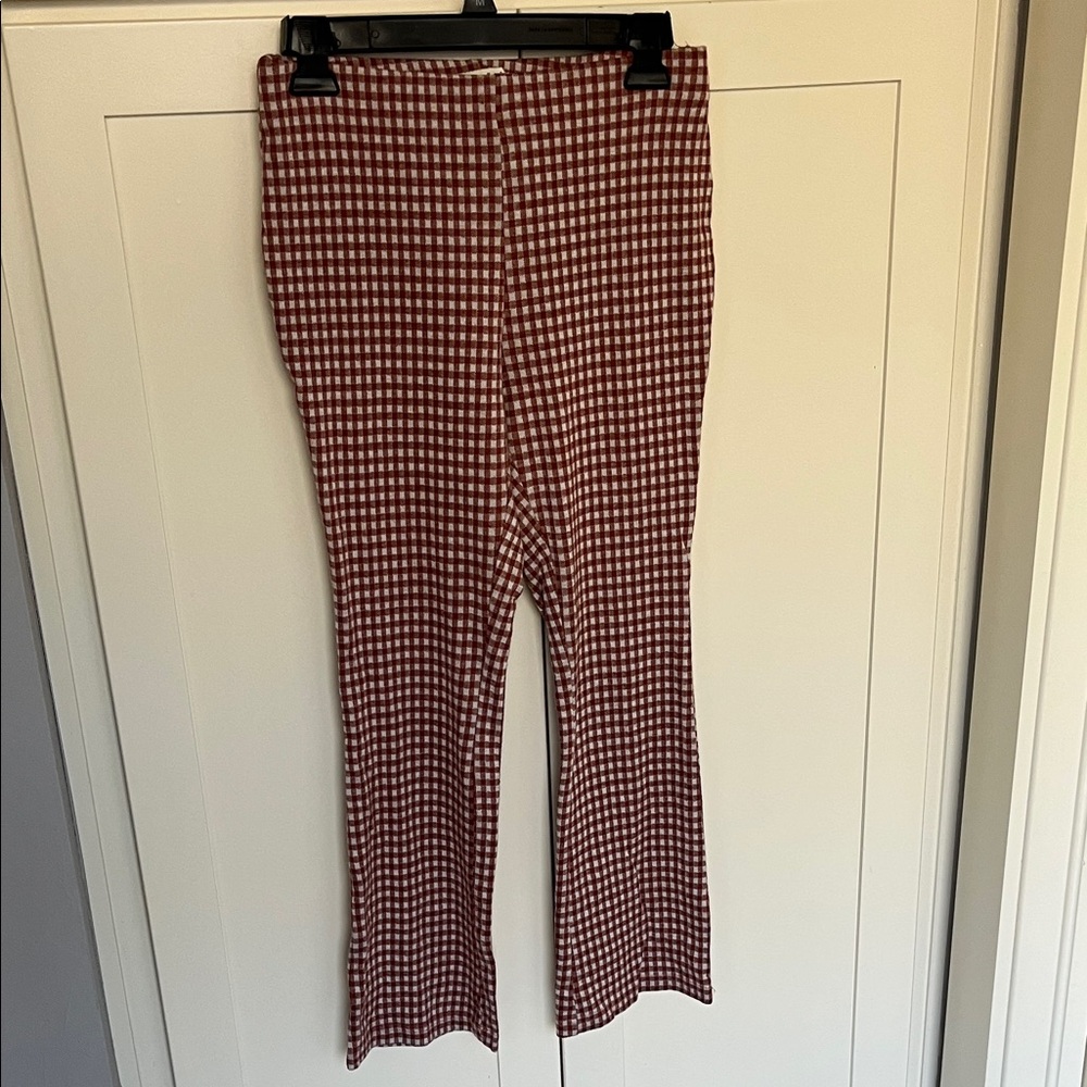 Rust Gingham Pants - image 3